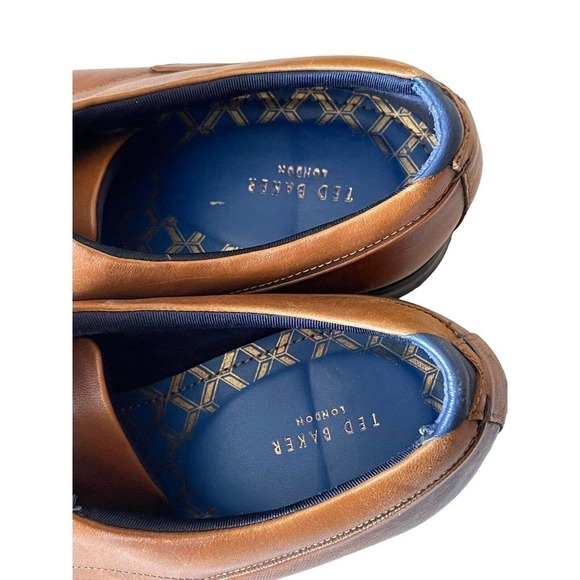 TED Baker Men\'s Size 12 Brown Leather Dress Shoes